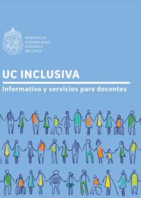Imagen de la portada con el nombre del documento "UC Inclusiva. Informativo y servicios para docentes"
