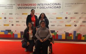 Representantes de universidades chilenas en Sexto Congreso Internacional Universidad y Discapacidad. Salamanca, España